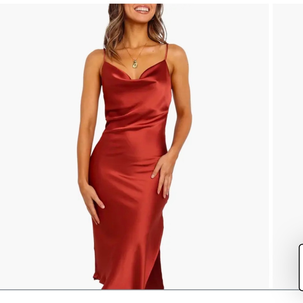 Petal & Pup Cypress Satin Midi Dress size 2